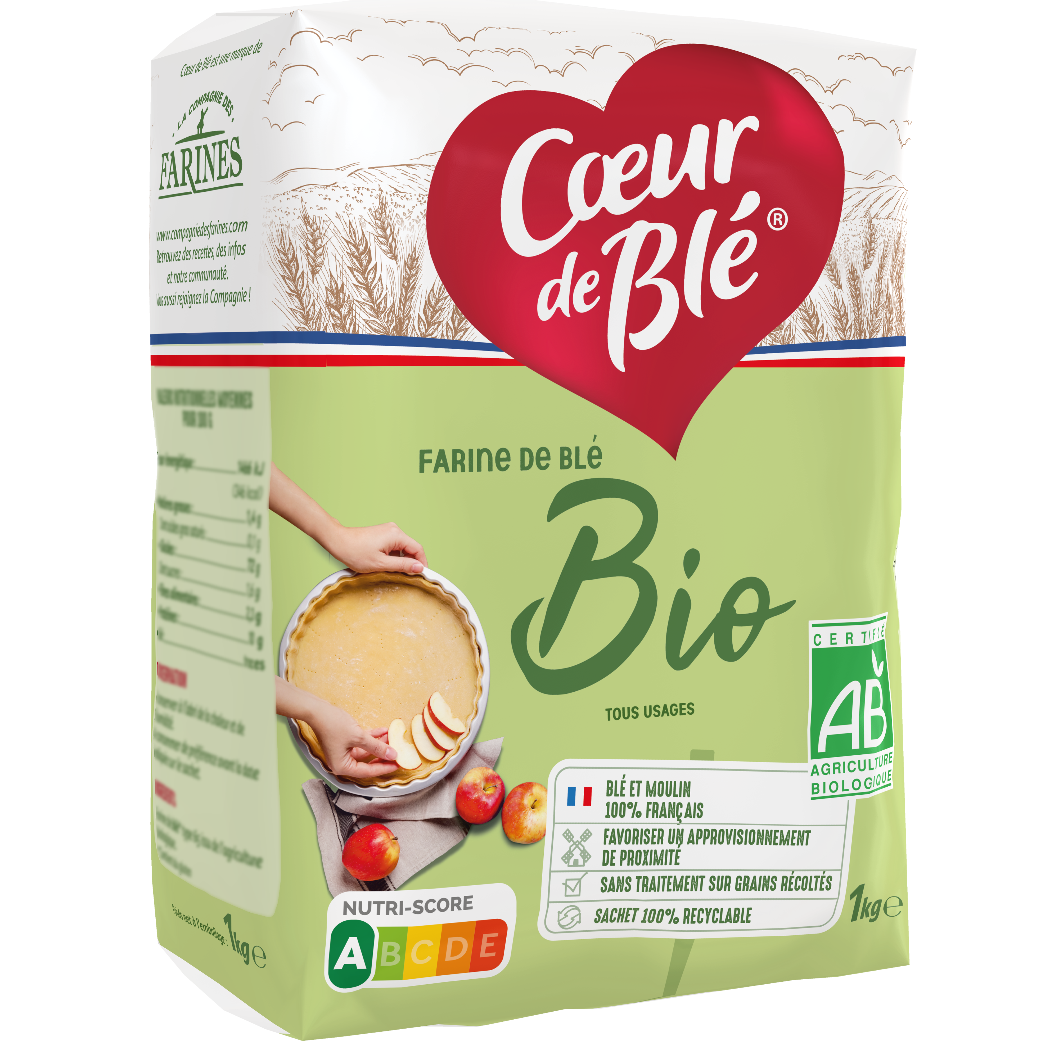 Farine de blé bio 1kg