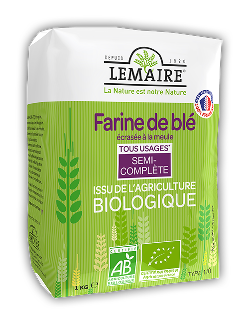 Farine de blé Semi-Complète bio T110