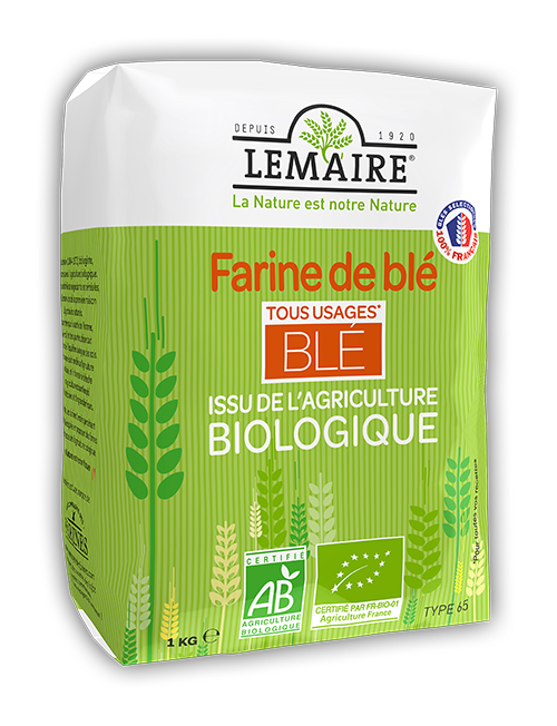 Farine de blé bio T65 Lemaire