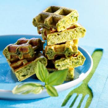 Gaufres au pesto