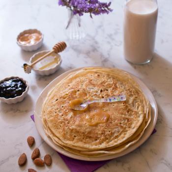 Crêpes au lait d'amande