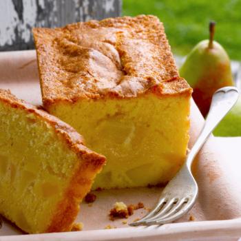 Gâteau moelleux aux poires
