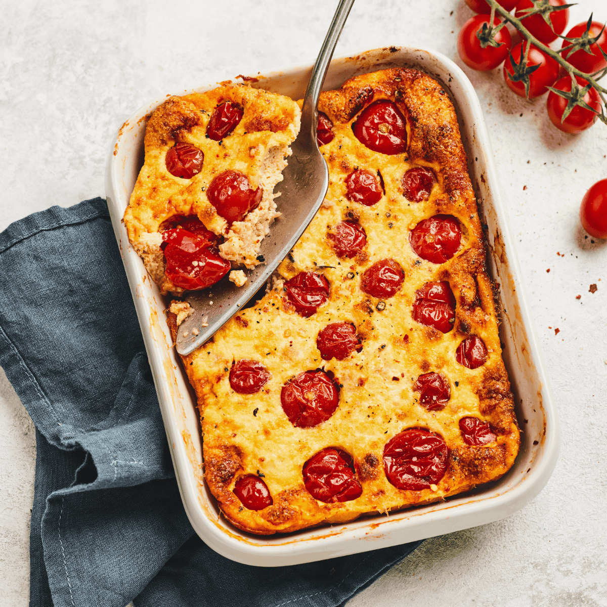 Clafouti tomate et thon