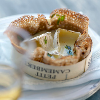 Galette de sarrasin et fondue de camembert